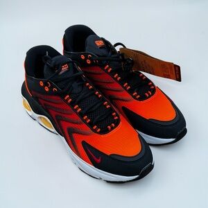Nike Orange and Black Low-Top Running Sneakers